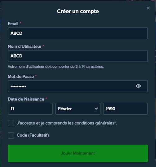 S'inscrire sur le casino stake tutorial